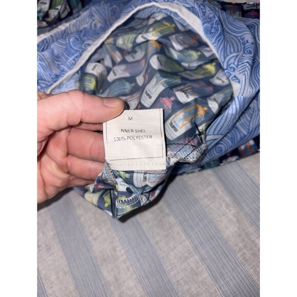 Peter Millar Board Shorts Spray Paint Can Men's Medium Lined Swim Hybrids 6.5" - Picture 5 of 13